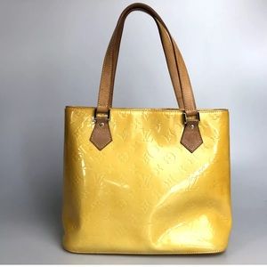 Authentic Louis Vuitton Yellow Vernis purse bag